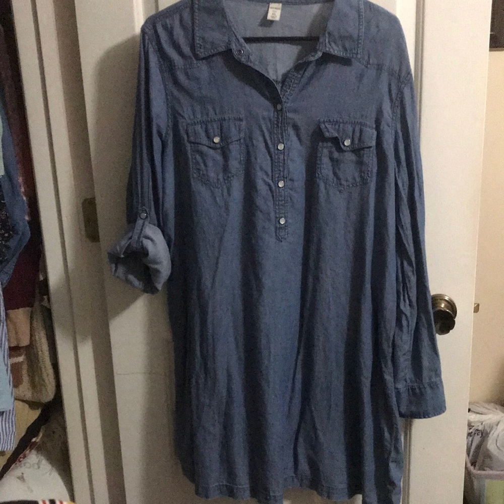 XL denim dress